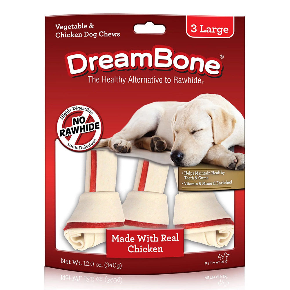 DreamBone Vegetable and Chicken Large Dog Chews, 12 Oz